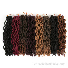 Synthetische weiche Faux Locs Curly Crochet Hair Extensions